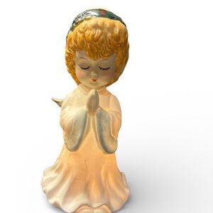 Vintage Guardian Praying Angel light Figurine